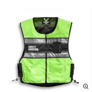 Harley Davidson neon green safety vest